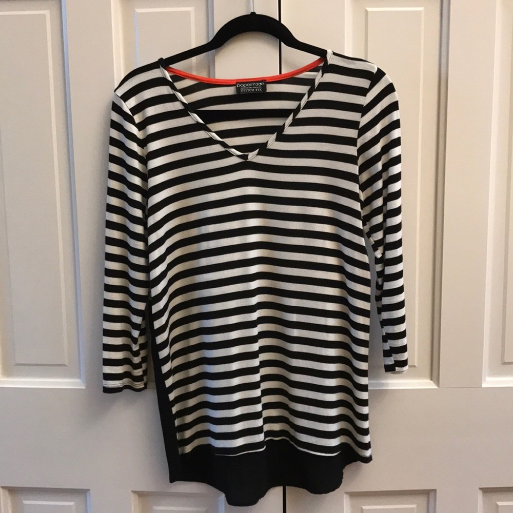 Stripped Long Sleeve Tee
